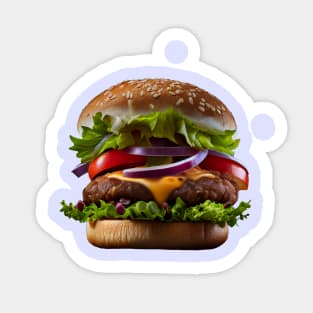 Smoking Hot Burger Sticker